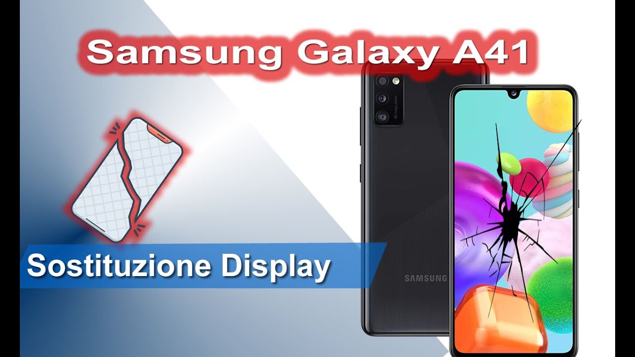 Samsung Galaxy A41 (SM-A415) smontaggio e sostituzione display - Disassembly and Screen replacement