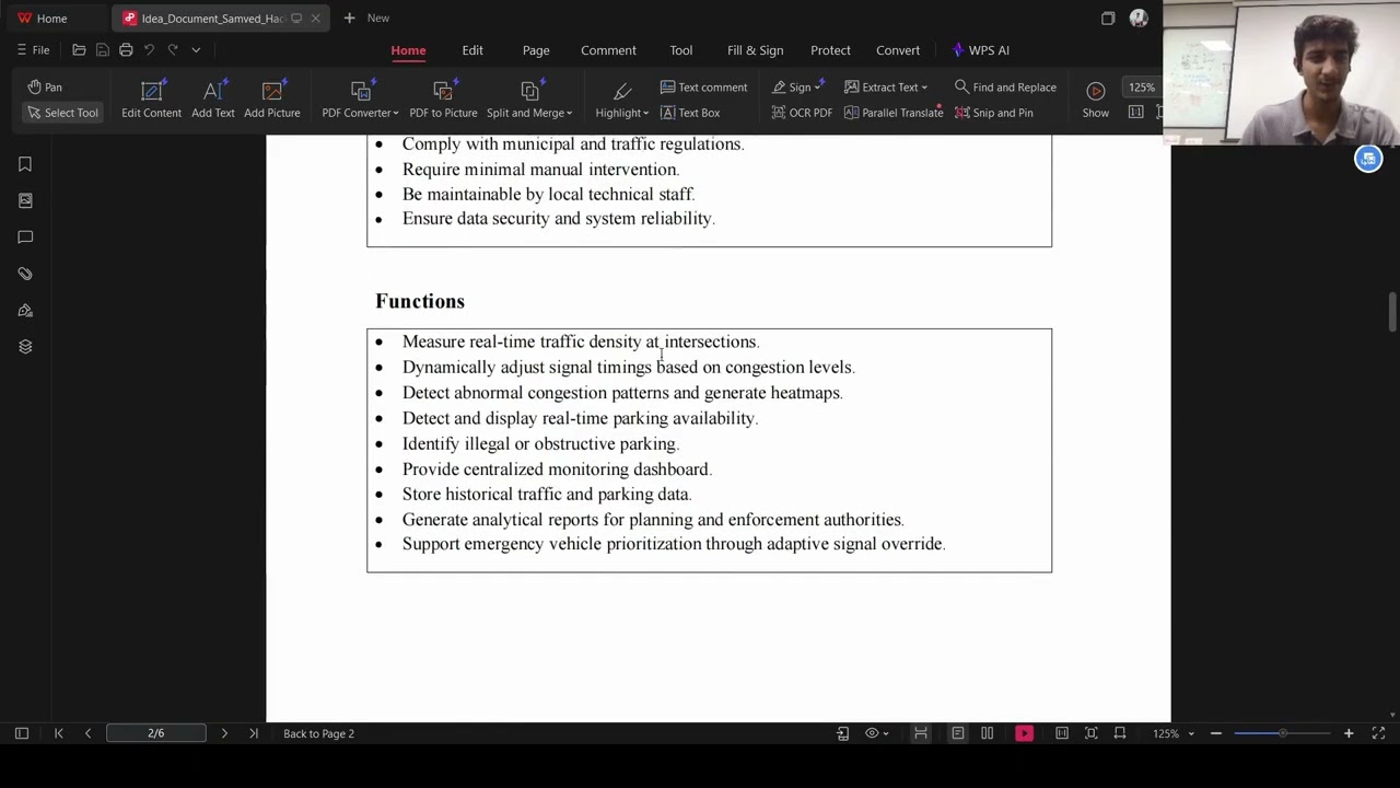 Smart Traffic and Parking Management System | Samved Hackathon