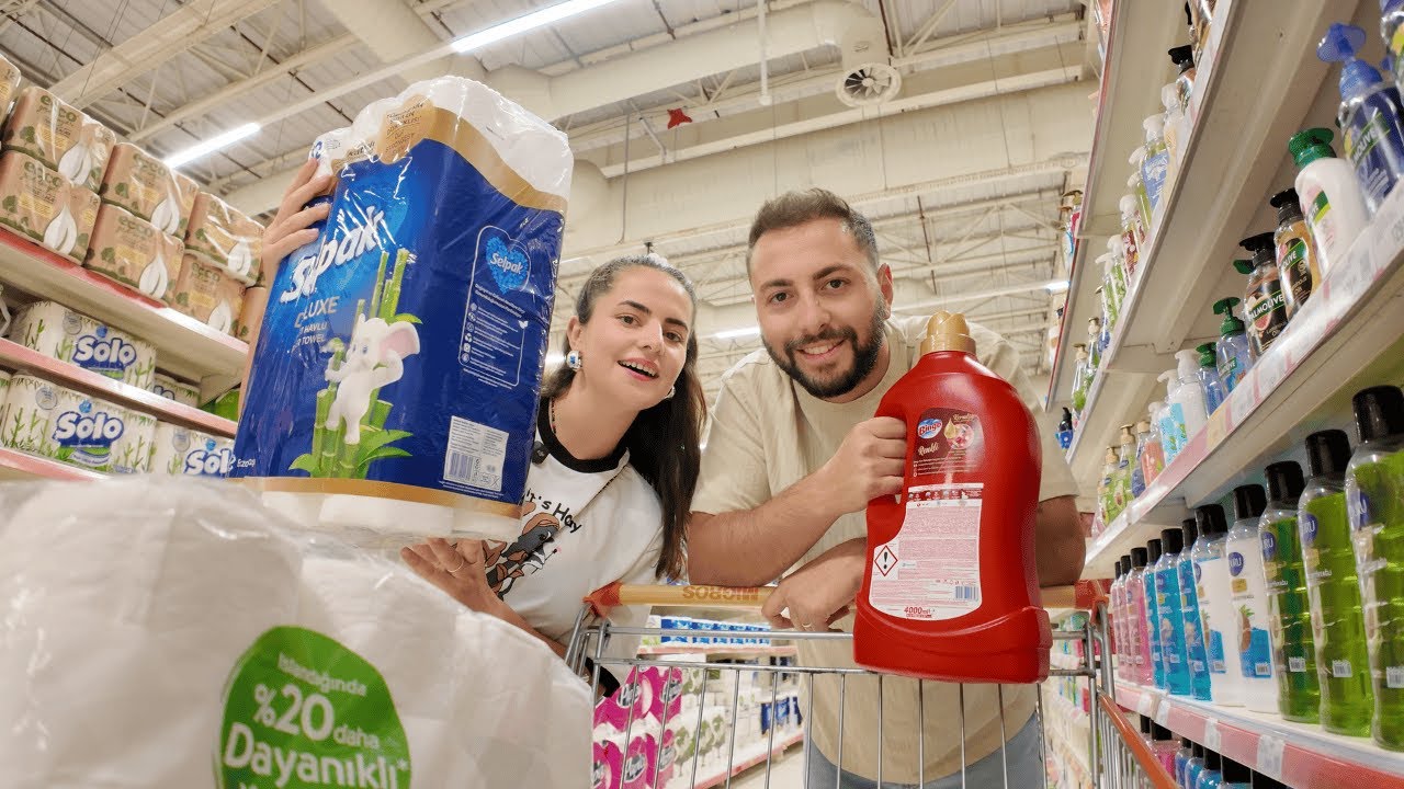 MARKETTEN PAZARA GEÇTİK | Çekim Yasağı Sonrası Alışveriş Vlog 🛍