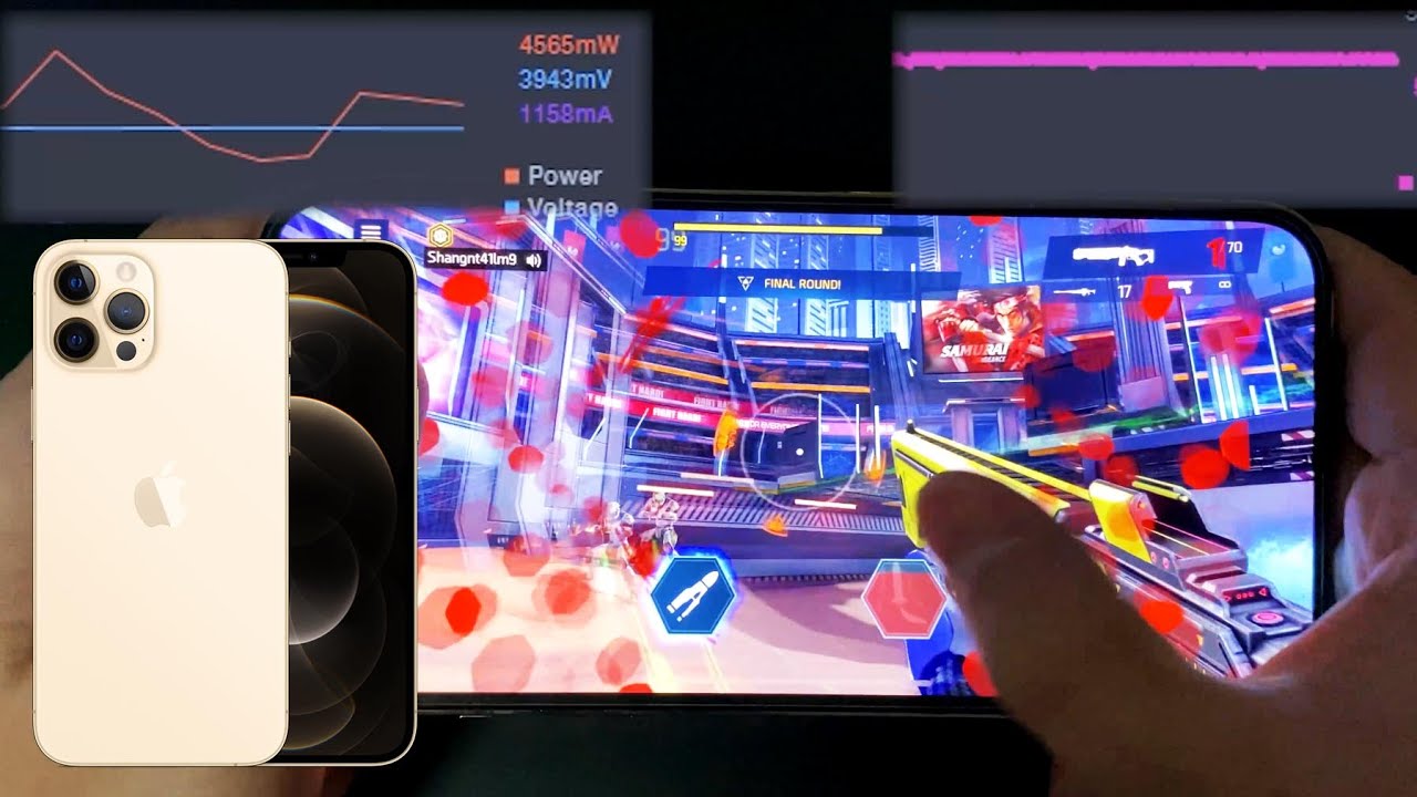 iPhone 12 Pro Max Gaming FPS Test Shadowgun Legends | Flawless Performance!