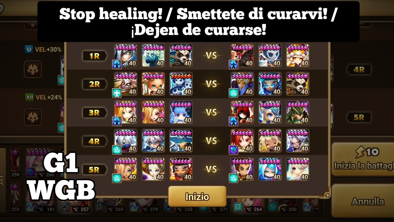 Summoners War G1 World Guild Battle #18 (2/2) - Stop Healing!