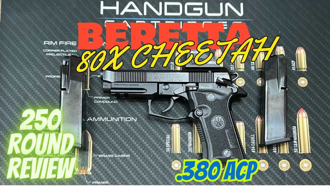 BERETTA 80X CHEETAH 250 ROUND REVIEW- HOLOSUN 507K RED DOT: #edc #2025 #happy #380 #airsoft #review