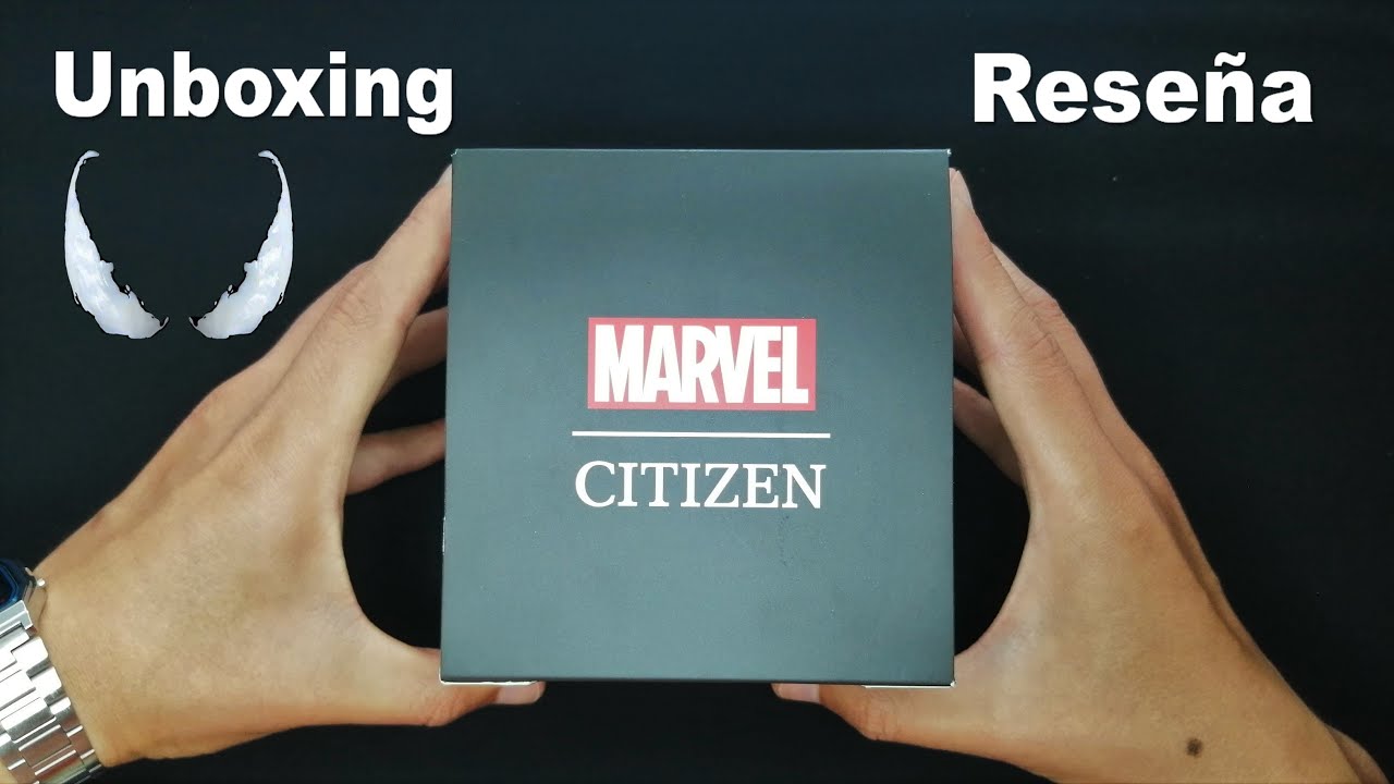 VENOM Toma Forma en Este Reloj CITIZEN Eco-Drive MARVEL BM8477-04W | Unboxing