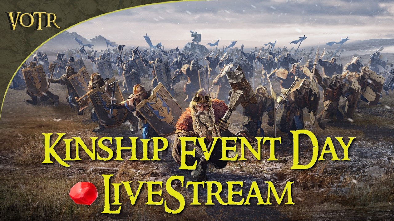 LOTRO VOTR Kinship Event Day - Exploring Deeds - Raid - Hunters Camp [🔴Livestream ] [ 1440p 2k ]