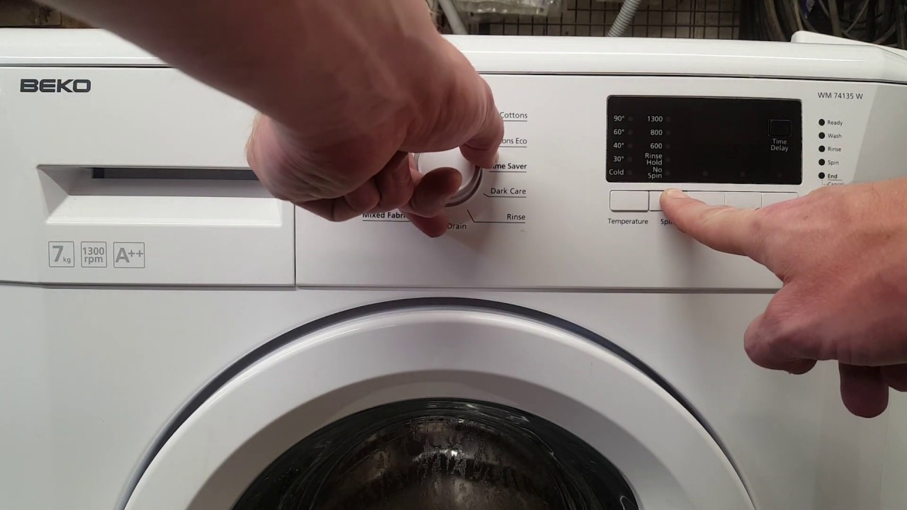 Beko wm74135w ошибка чтения и тестовый режим
