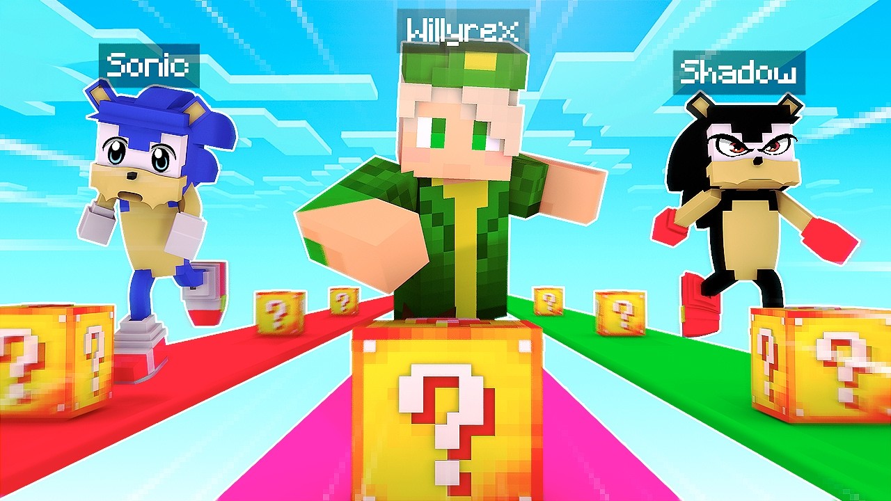 WILLYREX vs LUCKY BLOCKS DE SONIC en MINECRAFT