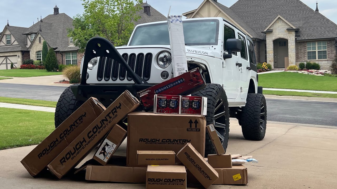 Jeep jk build part 3 3.5 inch rough country lift install