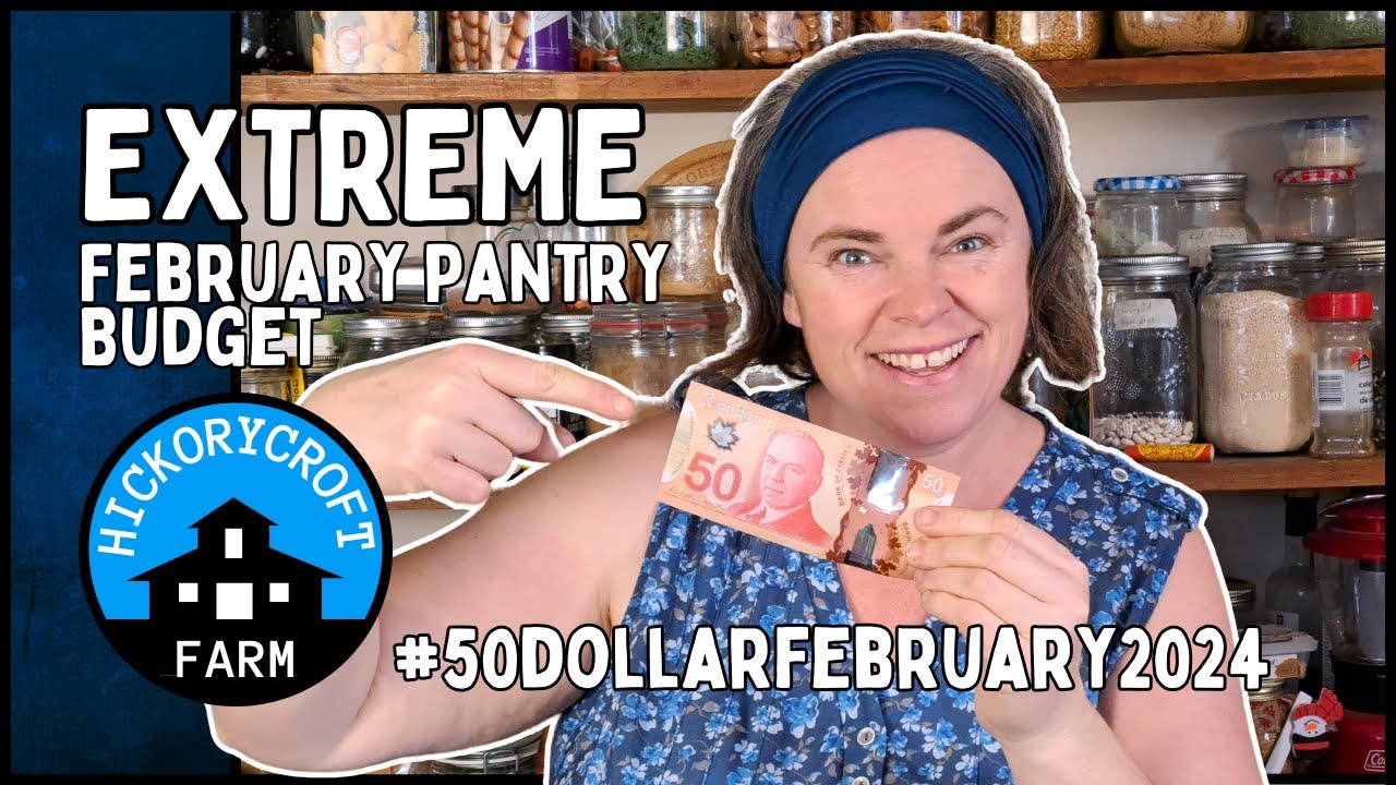EXTREME PANTRY BUDGET For The Month Of February #50dollarfebruary2024 (PANTRY CHALLENGE)