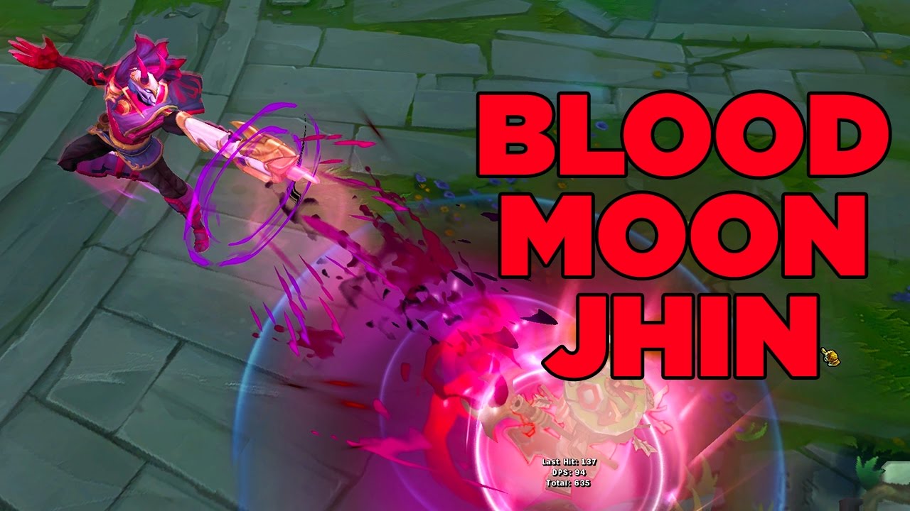 LoL Blood Moon JHIN Skin Spotlight (League of Legends)