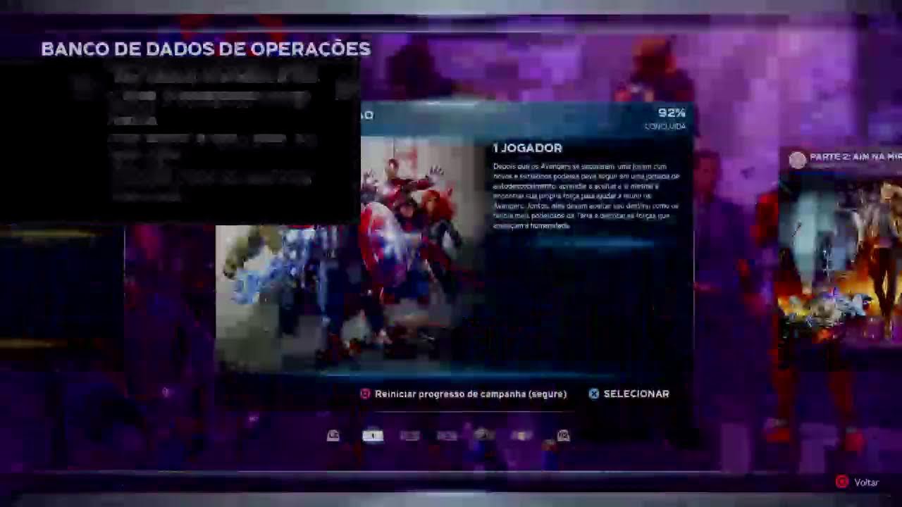 Transmissão ao vivo do PS4 de josinei marvel avengers ps4 gamplay