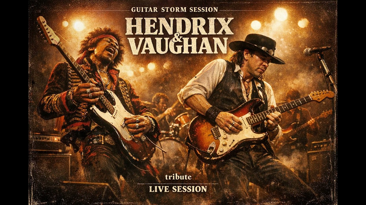 Jimi Hendrix & Stevie Ray Vaughan 🔥 Texas Blues Meets Psychedelic Fire  Legendary (Inspired Tribute)