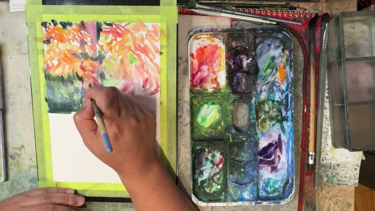 水彩 风景画 Watercolor Landscape 수채화 풍경 260123