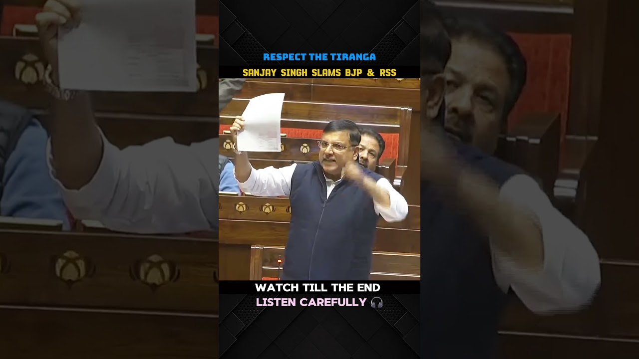Sanjay Singh&rsquo;s BIG Attack on BJP & RSS! 🇮🇳 Questions Raised Over Tiranga & National Anthem