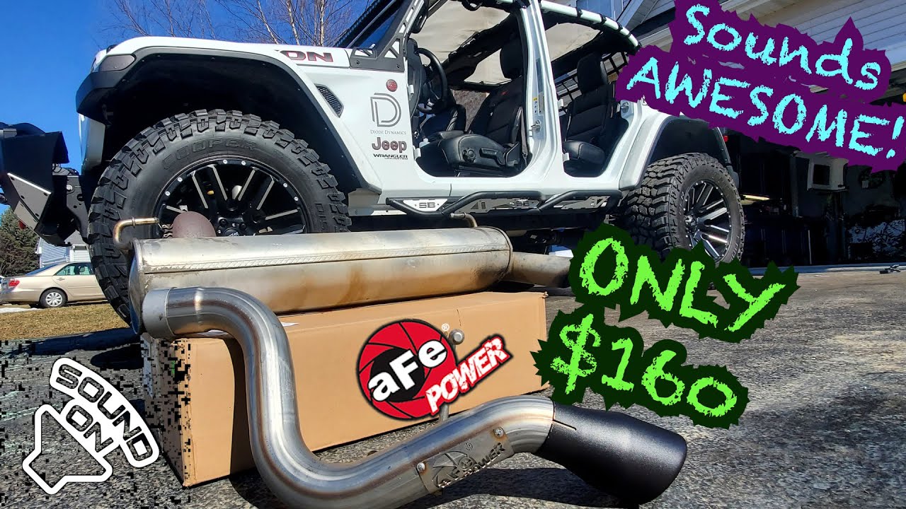*ПОТРЯСАЮЩИЙ ЗВУК* УСТАНОВКА выхлопной системы Jeep JL Wrangler AFE Power MACH Force-Xp из нержав...
