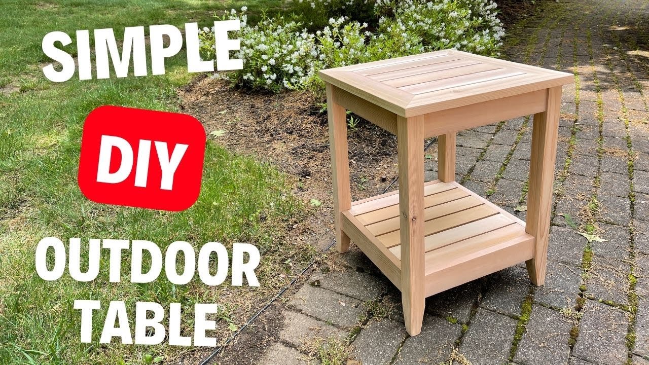 DIY Outdoor patio table using Kreg pocket hole screws