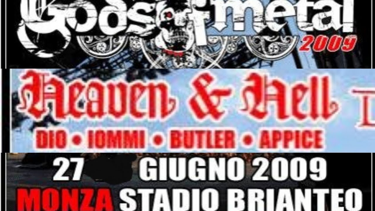 HEAVEN & HELL&nbsp;- Gods Of Metal, Stadio Brianteo, Monza, Italy, 27 jun 2009 - snippet