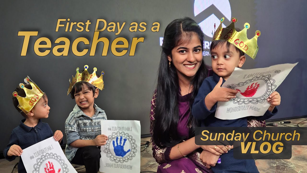 First Day of Kid's Church || Sunday Routine || Hyderabad REC  ||  Jenefa Joshua