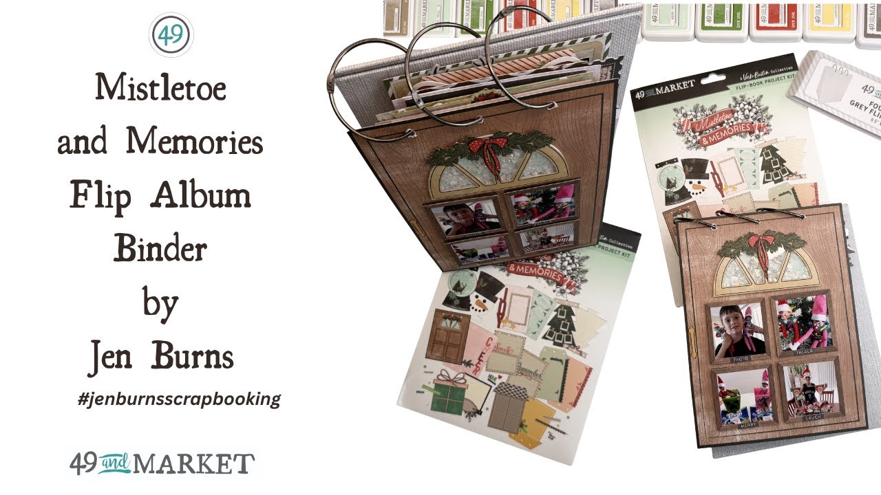 Mistletoe and Memories Flip Album by Jen Burns