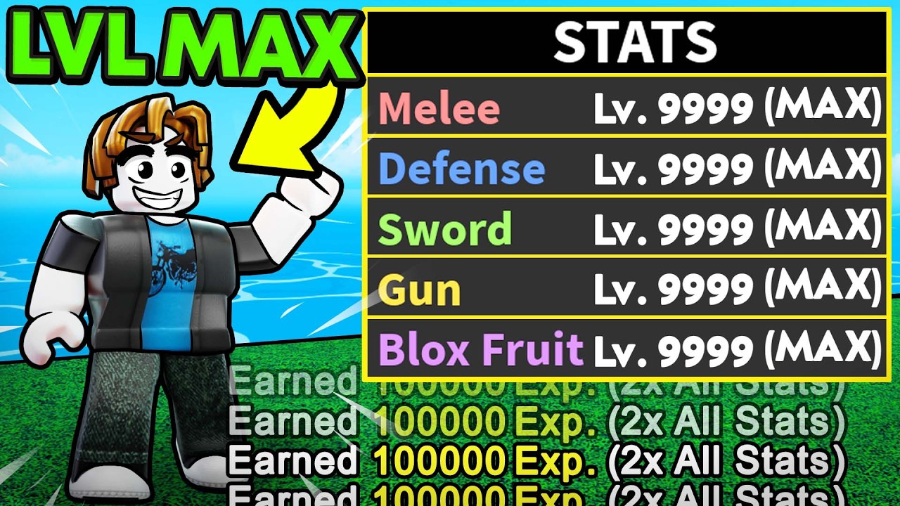 How To LEVEL UP FAST To MAX In Blox Fruits (Roblox)