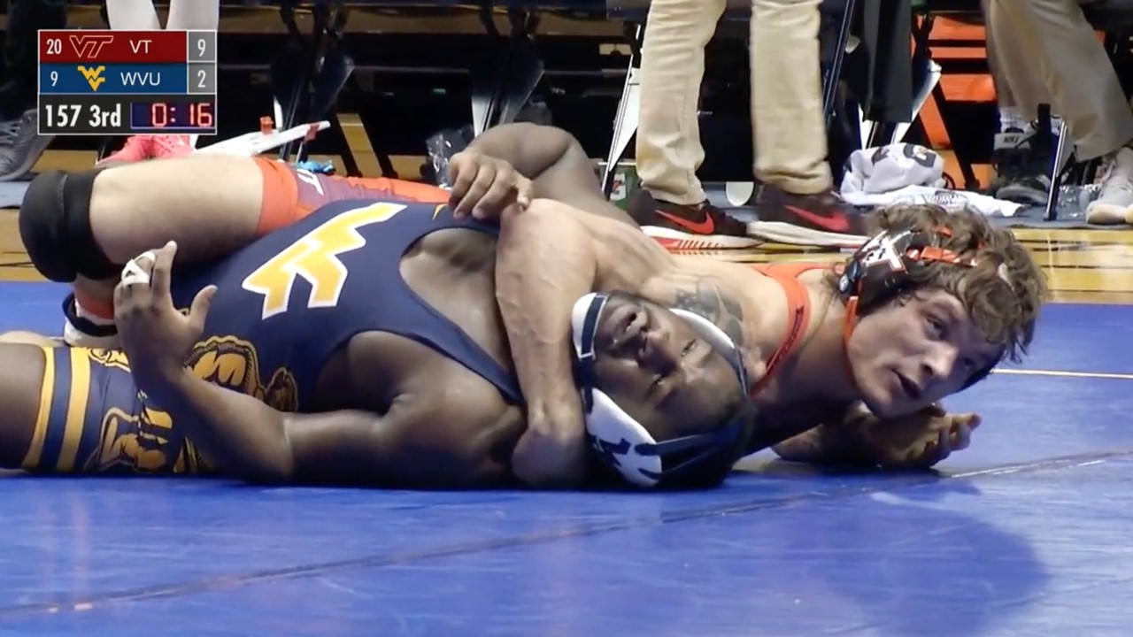 157lbs BC LaPrade VT major dec Zachary Moore WVU