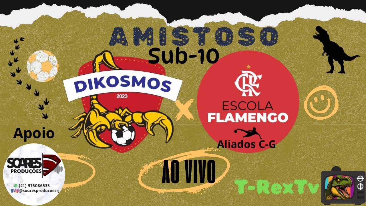 Amistoso Futsal Sub-10 - Dikosmos X Escola Flamengo Ao Vivo