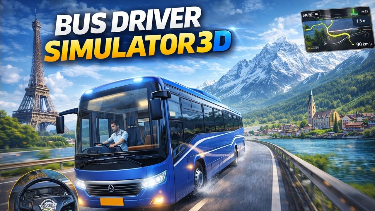 Driving a Luxury Bus on European Roads 😍 | Bus Driver Simulator 3D