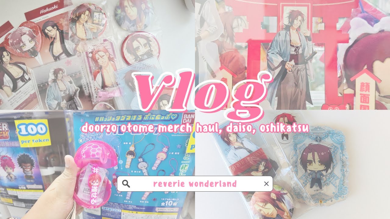 VLOG: Doorzo Otome Merch Haul, Daiso, Oshikatsu