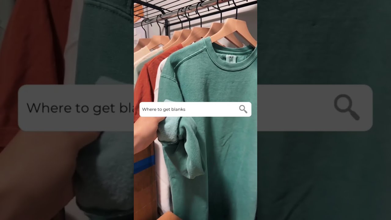 Where to buy blanks for your t-shirt business! #smallbusiness #youtubeshorts #shorts #smallbizlife