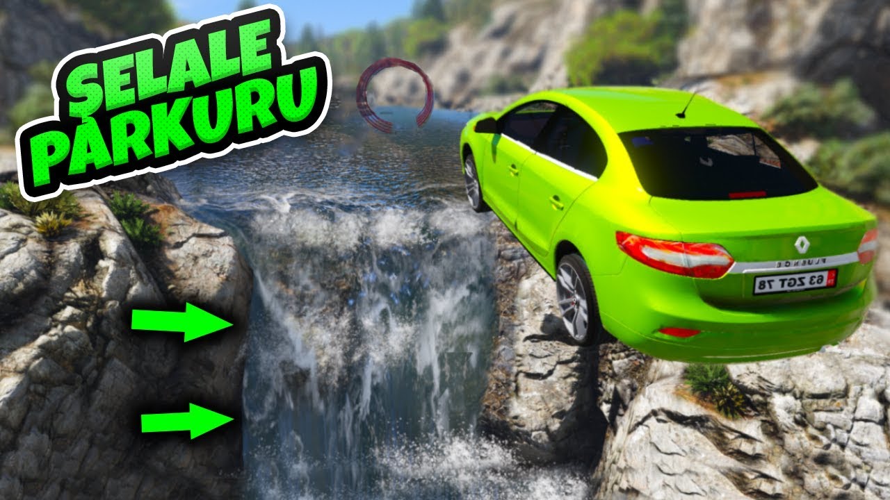 63 Plakalı Arabalar Şelale Parkurundan Geçiyor - GTA 5