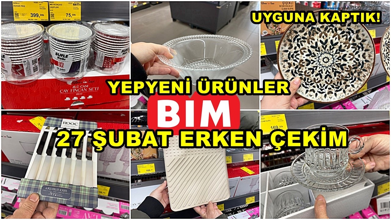 BİME GELDİ HEMEN ALDIK💃BİM 27 ŞUBAT 2026 CUMA💃/GERÇEK İLK VE TEK ERKEN ÇEKİM❗️/YEPYENİ ÜRÜNLER/