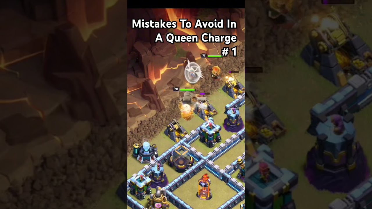 How To Do A Queen Charge In CoC #clashofclans #coc#queencharge#queenchargelavaloon#trendingshorts