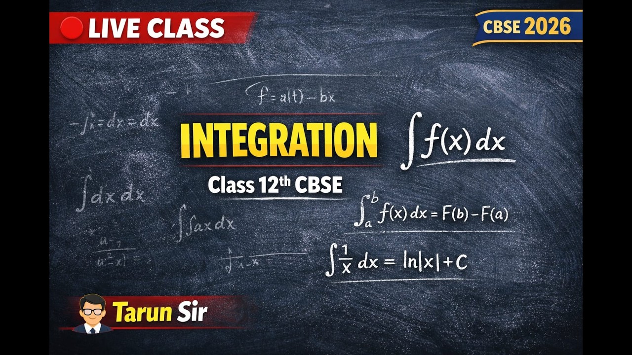 Integration Zero to Hero | Class 12 Maths Board Exam Special Live | TKP
