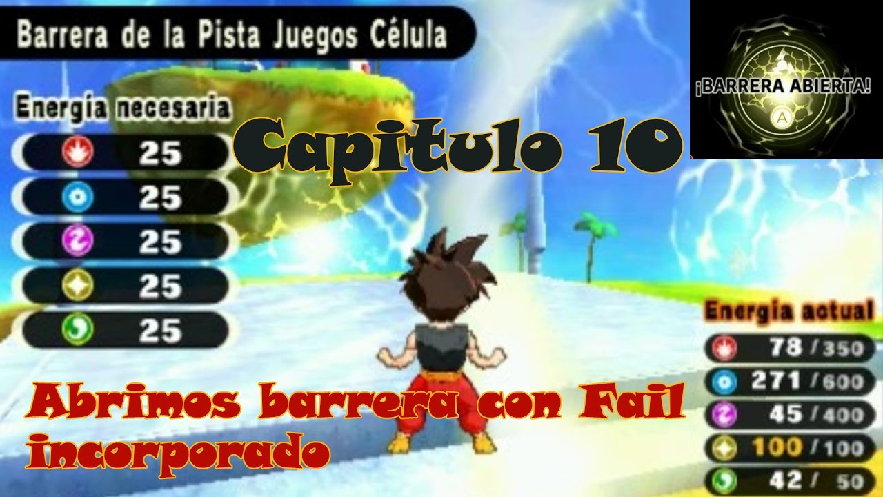 Gameplay Dragon Ball Fusions Capitulo 10:  Combate FAIL!! pero, desbloqueamos los juegos de Cell!!!
