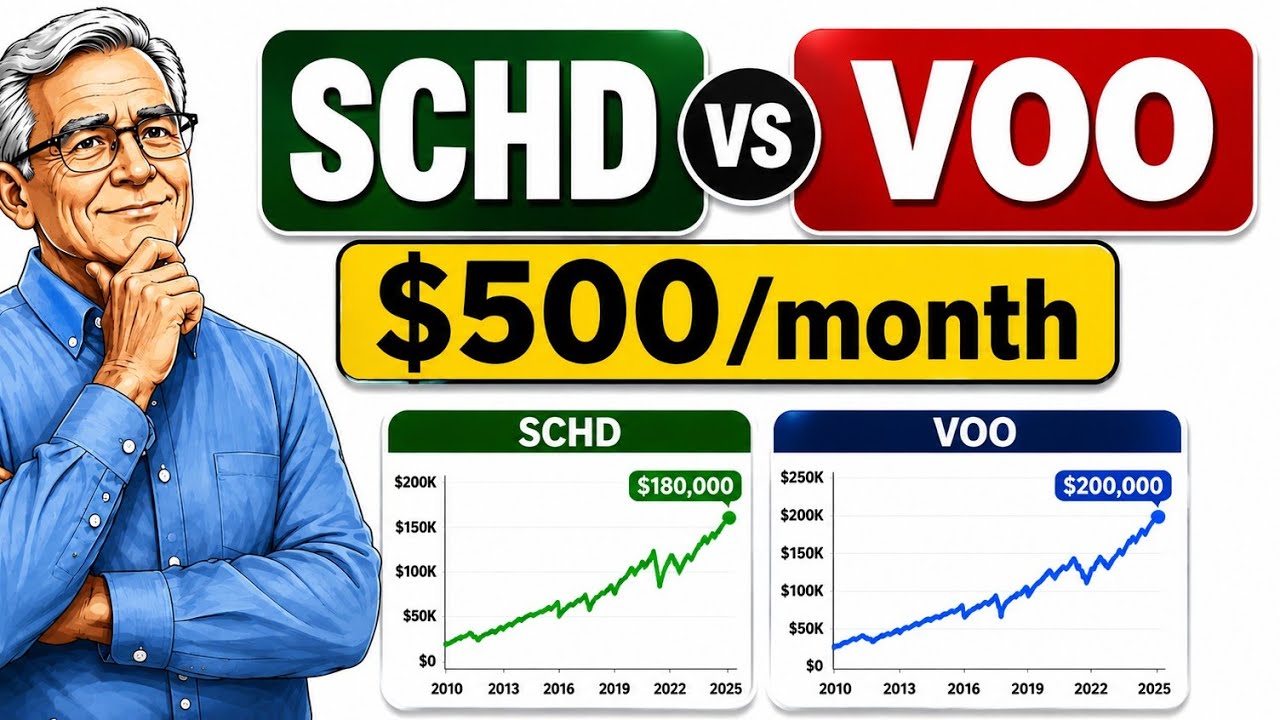 SCHD против VOO: я инвестировал по $500 в месяц в каждый из них в течение 15 лет