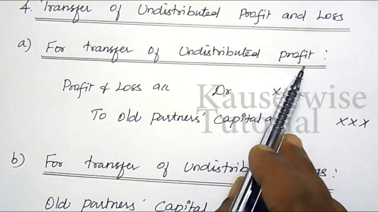 Admission of a Partner [#2] [Revaluation Account & Treatment of Goodwill] in Partnership Accounting