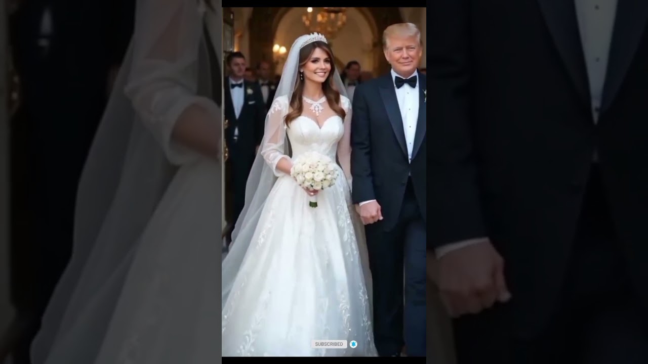 A Royal Wedding Look: Donald & Melania Trump&rsquo;s Elegant Celebration #melaniatrump #love