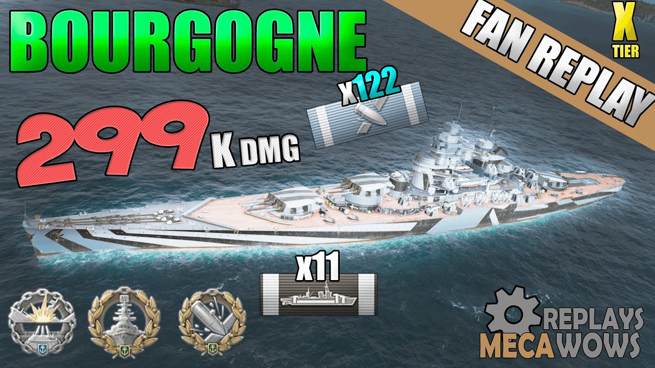 Bourgogne 299K Damage Ranked Battle | World of Warships