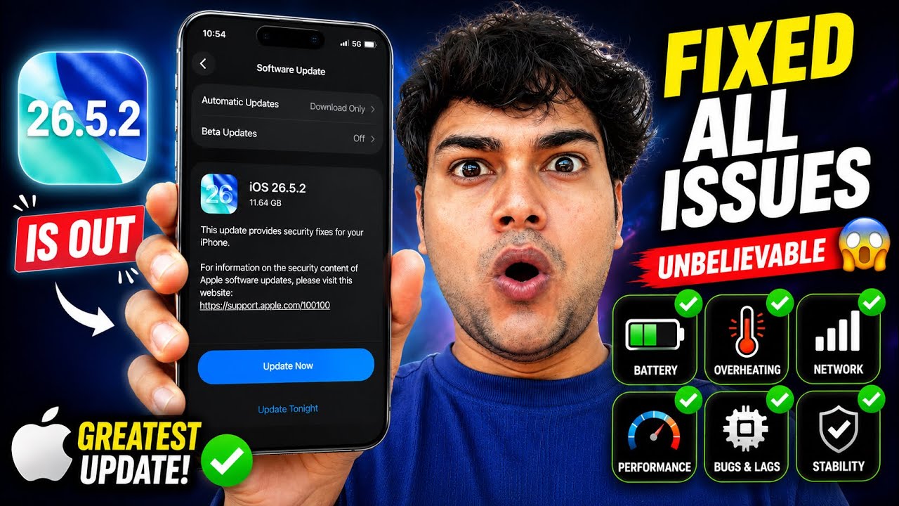 iOS 26.5.2 is OUT! Apple Finally Fixed Everything 😱