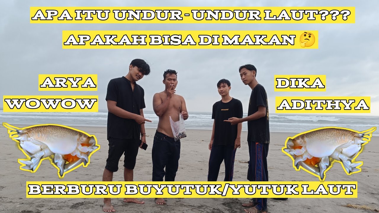 BERBURU BUYUTUK || APA ITU UNDUR-UNDUR LAUT || APAKAH BISA DI MAKAN ?? #vlog #pantai #cidaun
