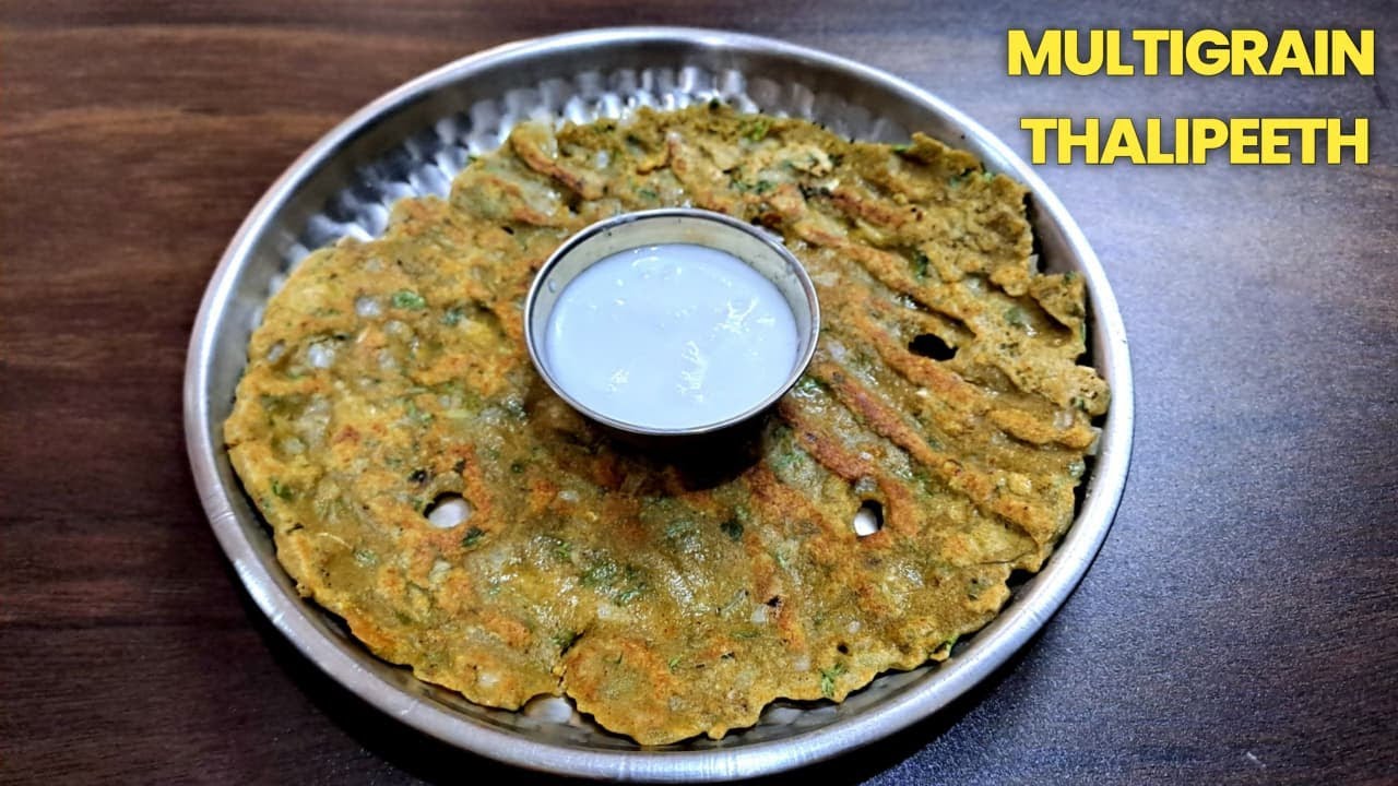 Traditional Maharashtrian Thalipeeth | Healthy Multigrain Breakfast Recipe
