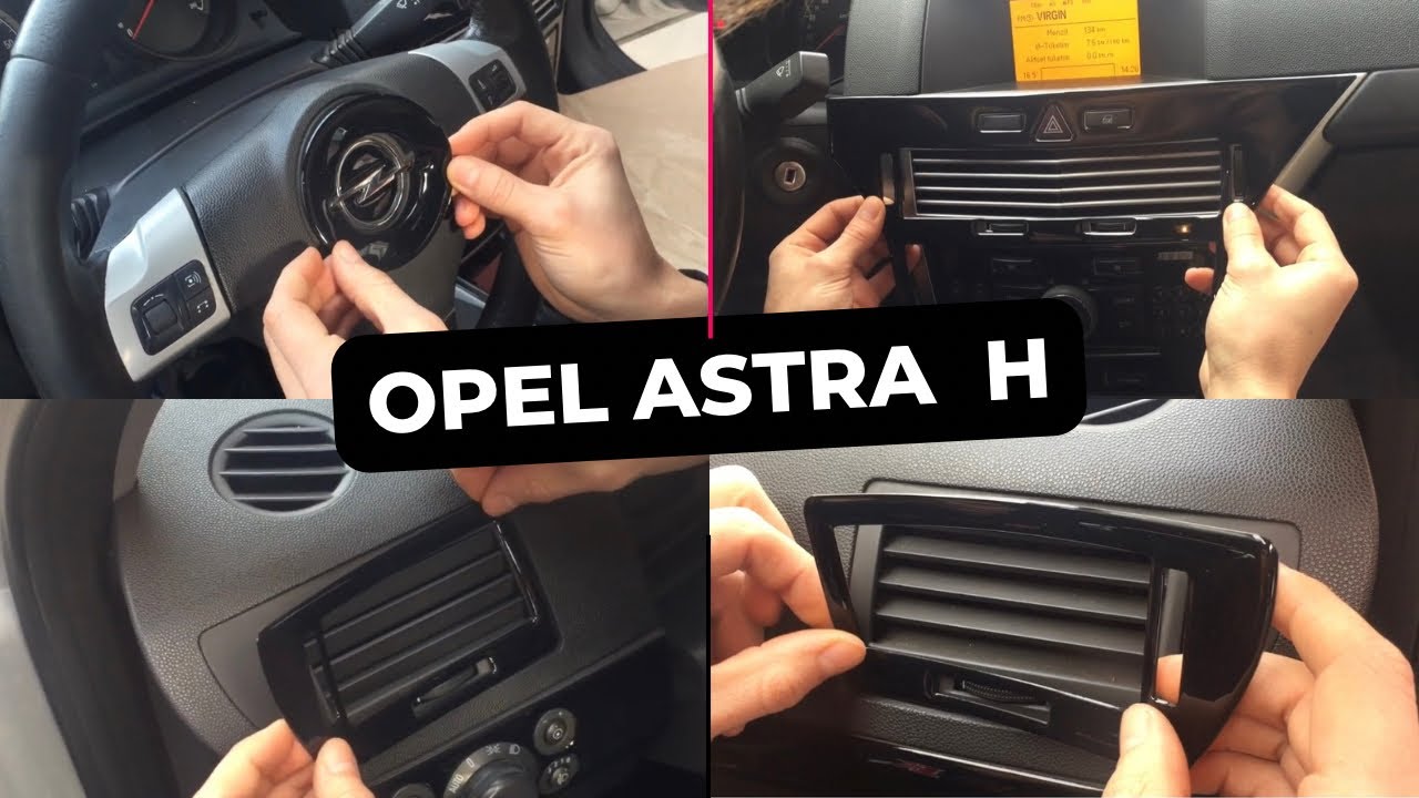 OPEL ASTRA H PİANO BLACK KONSOL KAPLAMA