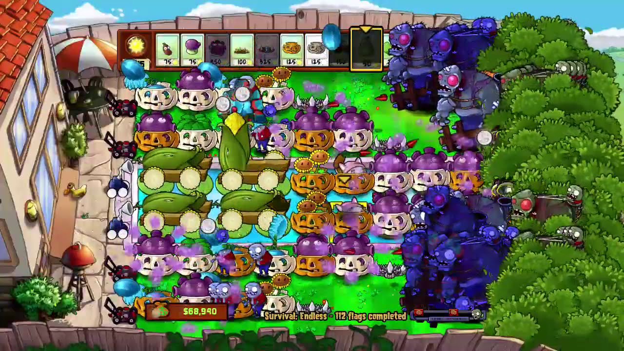 survival endless flag 100+ , Plants vs Zombies (Xbox 360)