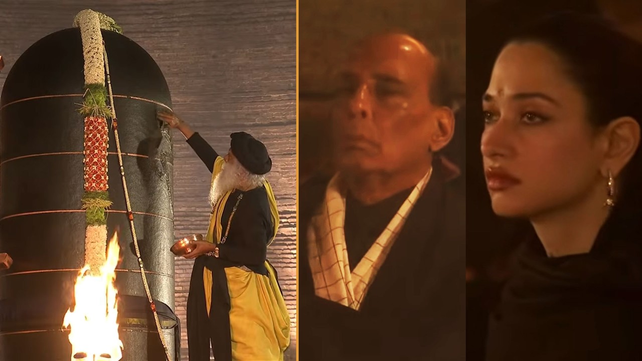 Pancha Bhuta Kriya by Sadhguru | Rajnath Singh, Tamannaah & Many Participated | #mahashivratri2026