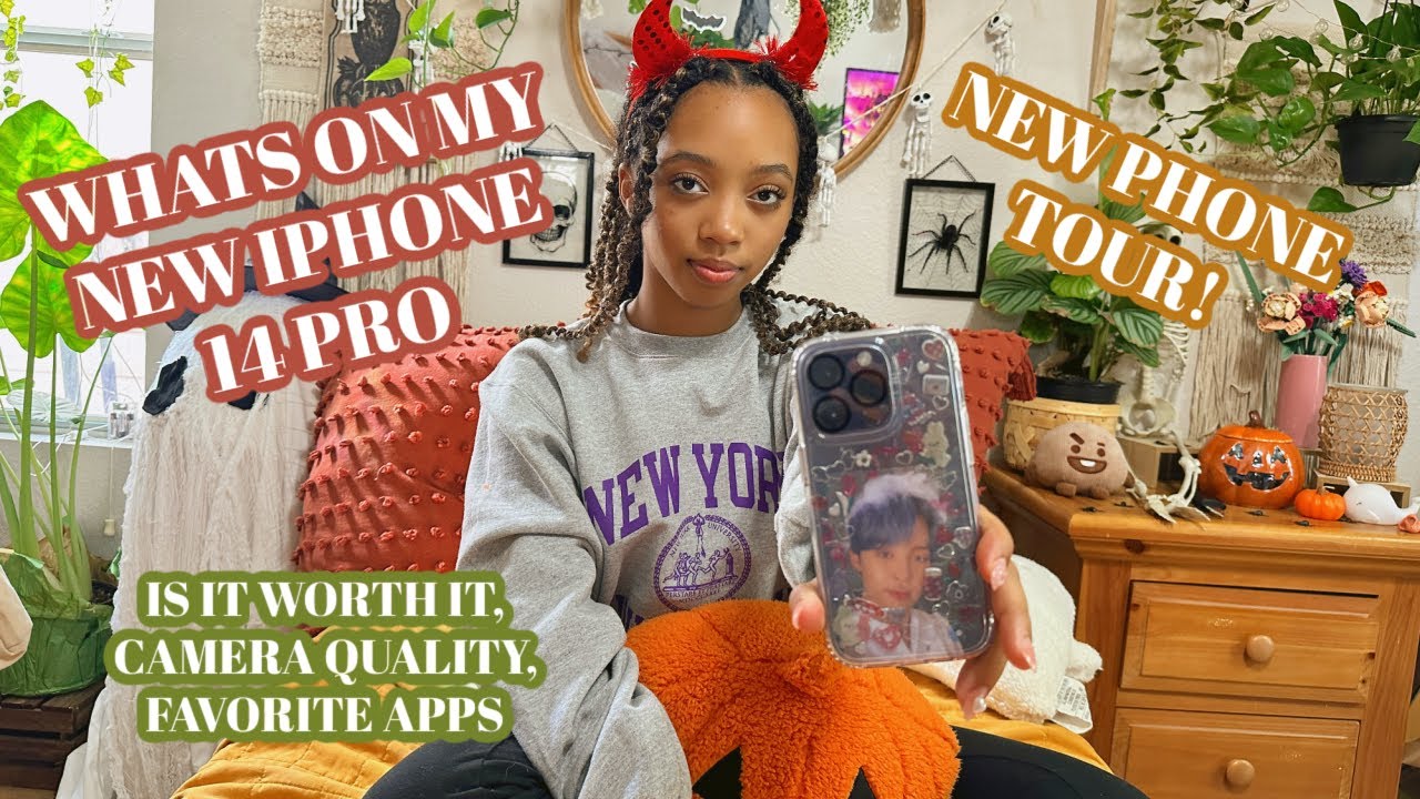 WHATS ON MY IPHONE 14 PRO...new phone tour