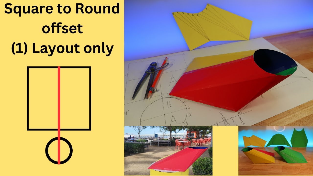 Square to round offset single layout