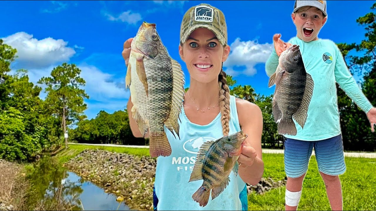 Canal Fishing | A Split Open Shin & 10 Staples Later, We Caught Dinner!