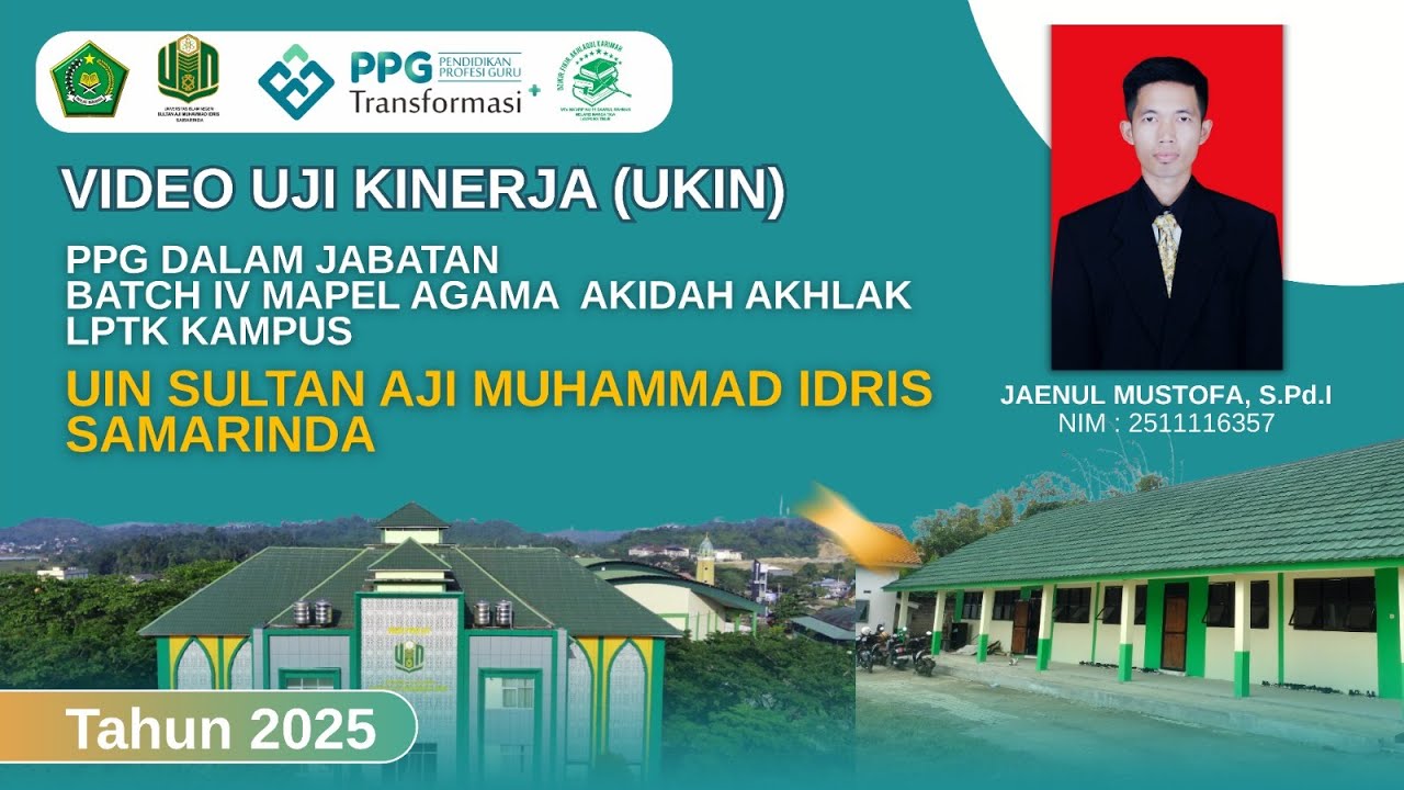 VIDEO UKIN AKIDAH AHLAQ PPG BATCH 4 JAENUL MUSTOFA 2025 MTS MAARIF NU 15 DAARUL RAHMAN
