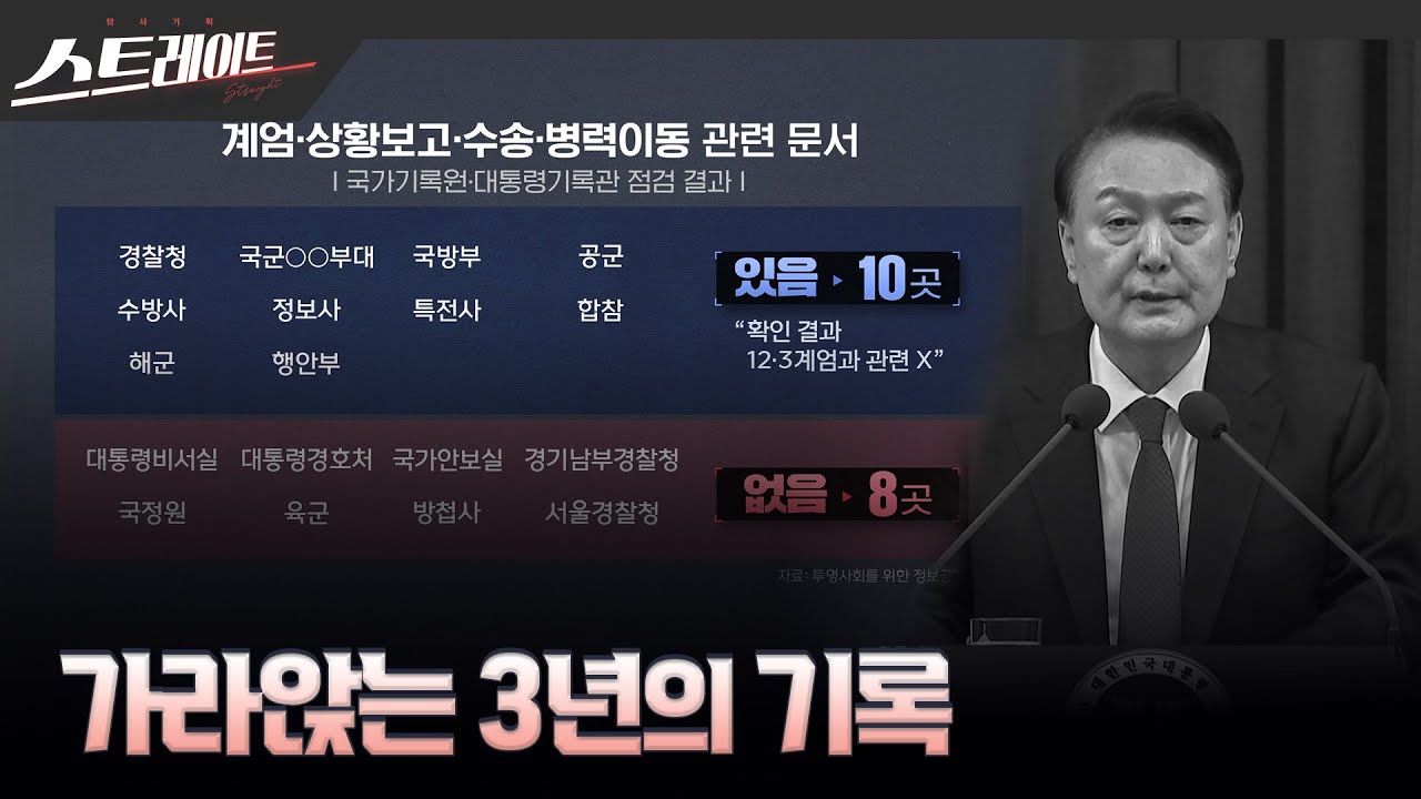 [MBC 탐사기획 스트레이트 297회] 가라앉는 3년의 기록 (25.05.11)