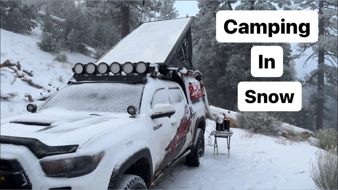 Camping And Cooking In Snow