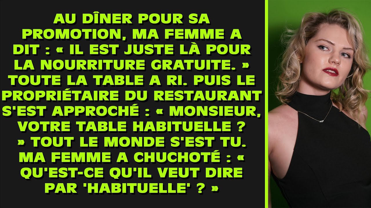 ELLE S'EST MOQUÉE DE LUI EN PUBLIC, ALORS IL A DISCRÈTEMENT MIS FIN À SA CARRIÈRE.